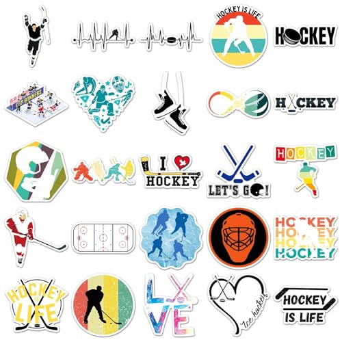 Ice Hockey Stickers voor jongeren en volwassenen 50 stuks Ice Hockey Games Vinyl Sticker Set Auto Motorfiets Fiets Skateboard Snowboard Bagage Laptop Koffer Helm Motorfiets Computer 4