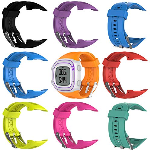Vervanging polsband, verstelbare polsband gemaakt van zacht siliconen als hulpmiddel vervanging voor Garmin Forerunner 10 / Forerunner 15 GPS Running Watch (Male Style)
