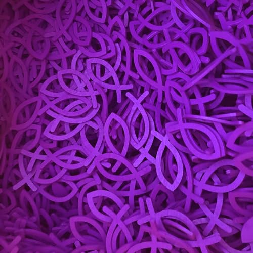 100 st Houten Vis Decoratie Bevestiging Vis Decoratie Hout Vis Sprinkle Decoratie Jongen Meisje Doop Tafel Decoratie voor DIY Knutselen Kerstmis Verjaardag Communie Decoreren, 4cm x 1,8cm 5