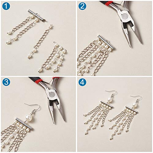 80 st. 20~40mm Iron Slide sluiting met 40 Strands Twist Extender Kettingen, 80 st. 304 Roestvrij staal Jump Ringen en 40 st. Legering Lobster Claw sluitingen voor sieraden maken 4