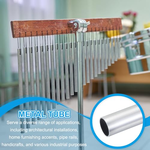 6063 Aluminium buis, 2Scs 15mm OD 1mm Dikte 300mm Lengte Aluminium Ronde Tube Naadloze Metalen Straight Pijp voor DIY Ambachten Industriële Model Meubilair 4