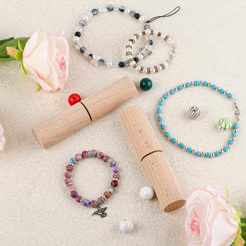 Knooptangen voor Siliconen kralen, Houten knooptangen en bevestigingsgereedschappen Kralen voor armbanden Polsbandjes Sieraden Supplies 3