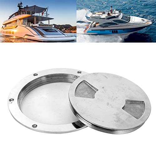 Dekplaat, 15 Cm Roestvrij stalen dekdeksel Roestvrij stalen inspectie Hatch met sleutel voor hardware accessoire voor marine boten 3