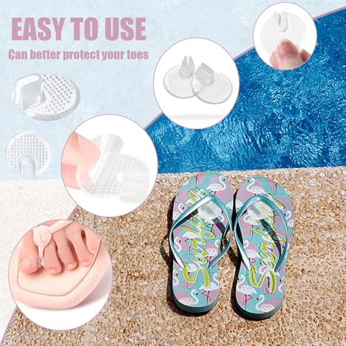 8 paar silicone sandalen tieners, transparante sandaaltenennaadschermer pad tienerskussens zaterdag flip flop gel kussens pad tieners slipbeveiligingen voor volwassenen 4