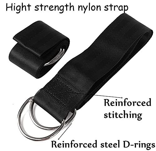 Boom Swing riemen hangen riemen Kit houdt 300kg, Ultra Strong 1.5M/5ft Swing hang riem met Safer Lock Snap Carabiner en Boom bescherming Pads voor Patio hangmatten en Swings 4
