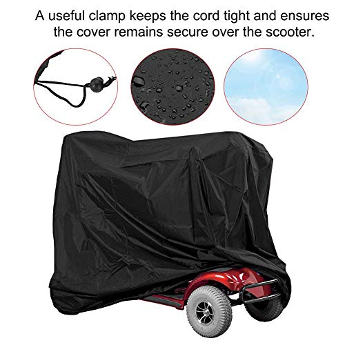Waterdichte mobiliteit scooter cover, professionele ouderwetse rolstoel scooter regenhoes, 74,8 x 27.9 x 46.0 inch 4