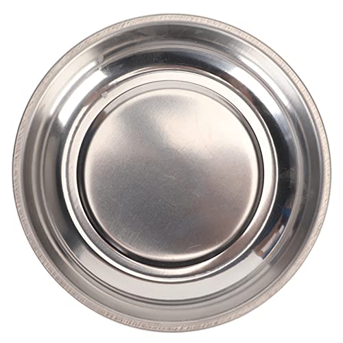Magnetische Pin Dish, Roestvrij staal Sterke Magneet, Draagbare Stabiele magnetische naaldhouder voor naaien Naaldwerk DIY projecten (Ronde (4.3x1.2in)) 4
