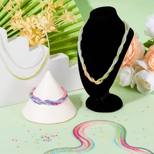 10 Strands 2mm Glas gefacetteerde ronde kralen, kleur kleur kristalglas Losse kralen voor DIY ambachten armband sieraden maken