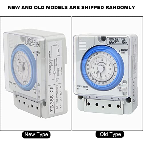 TB388 Mechanical Timer 15 Minuten Binnen 24 Hours Mechanical Output Timing Switching Relay AC250V 20A Non-Power Failure 3