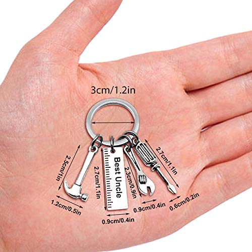 Beste oom sleutelhanger speciale oom sleutelhanger geschenken voor verjaardag Thanksgiving kerst nieuwjaar viering 1st 5