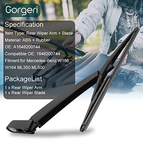 Achtervleugelarmmesset, A1648200744 Voorruit Wiper Armmes Vervanging voor W166 W164 ML350 ML500