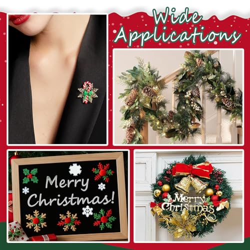 100 stuks 4 stillen mini sneeuwvlokken ornamenten, mini sneeuwvlokken kerstdecoraties hars kleine sneeuwvlokken voor ambachtelijke kerstverwerving winterfeest kerstboom decor 5