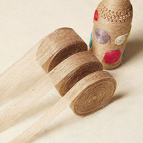 Jute Ribbon 30m Vintage Gift Ribbon voor Naaien, DIY ambachten, Bruiloft, Feest, Kerstmis Decoratie (A) 3