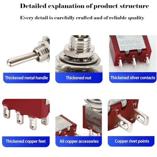 Dujelixa Mini hendelschakelaar SPDT 4