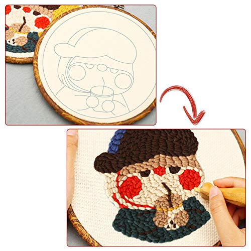 2PCS 67x50cm Naaldwerk Stof, Katoen Naaldwerk Stof Monkdoek voor Punch Naalden-Punch Naalden & Pinch Naald 4