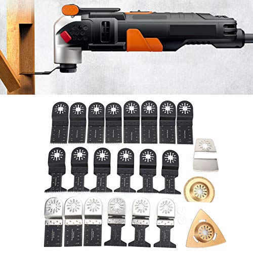 Multifunctionele gereedschapsmes Oscillating Accessoires Kit 25 stuks Rocking Saw Blades Compatibel met Bosch, , Fein, Worx, , Einhell, etc 3