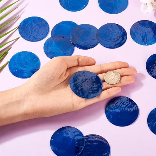 Natuurlijke Shell Charms Flat Ronde Seashell Hangers Natuurlijke Shell Coin Bedels voor sieraden maken DIY Craft Home Decor 5