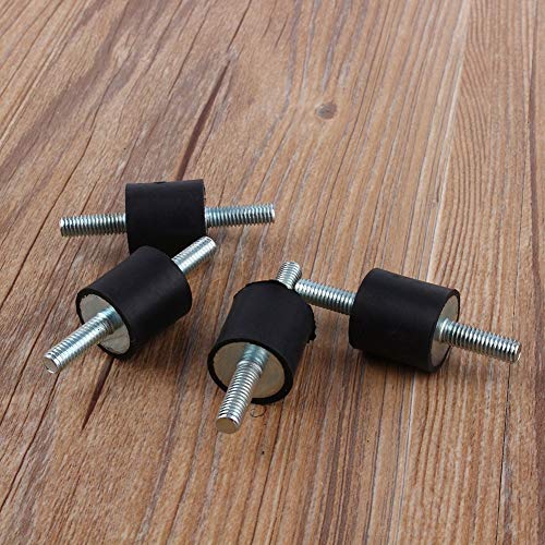M6 Insulator, anti-trilling, 20 x 20, rubberen isolatie, anti-trilling, monteert de schokdemper voor luchtcompressor met schroeven Anti-trillingshouders 4