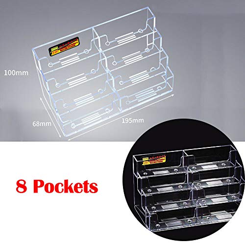 Business Card houder Plastic Card Stand Organisator Duidelijke Kaarthouder Weergave Desktop Clear Business Card Stands Countertop voor Office