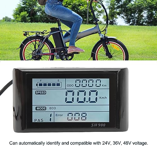 Elektrische Fiets LCD Display, 5 Pin Waterbestendig ABS Elektrische Fiets LCD Panel Screen met Power Knoppen Batterij Indicatoren voor JN Controllers 4