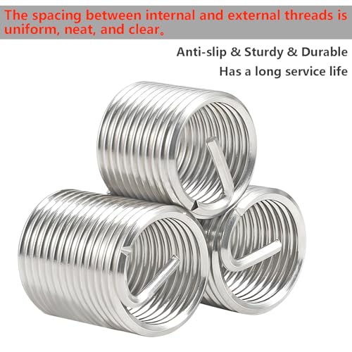 20 st draad invoegt, reparatie draad invoegen, M4 x 0,7 mm x 1,5D draad invoegen, roestvrij staal draad invoegen 3