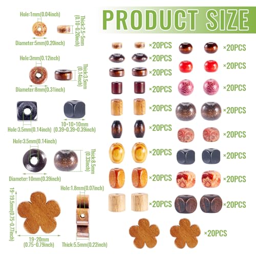 360 stuks natuurlijke kippen bloemenkralen voor het maken van sieraden 4