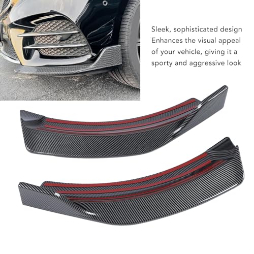 Front Bumper Side Spoiler Corner Cover Canards Splitter Diffuser Spoilers voor Benz V-klasse W447 V260 AMG-Line (Carbon Fiber Style) 4