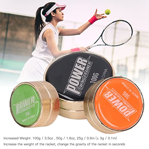 Tennis Racket Swing Gewicht Training Hulp Inbrengen Apparaat Swing Trainer Oefening Gereedschap Snelheid Versterker (Verhoogd 100G 50G 25G) 4