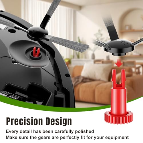 Zijborstel Motor Snap Gear voor ECOVACS DEEBOT OZMO 950/920/N5/N8 T5/T9/T8 Robot Stofzuiger Accessoire Onderdelen, Red Gear*1, Green Gear* 1 3