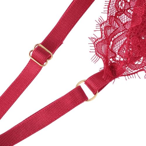 vrouwen sexy lingerie Kant panty's een stuk sexy lingerie grote boog lingerie dames sexy lingerie set sexy rode lingerie sleeveless
