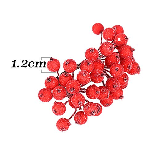 SERWOO 200 stuks Fruit Fruit Kerst Kunstbessen 4