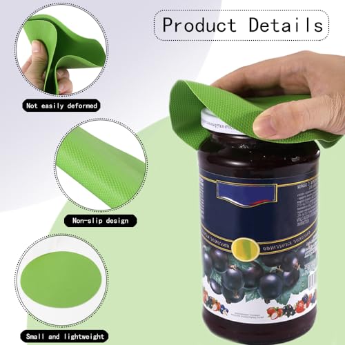 5Pcs Jug Gripper, Jug Grip Openers Multifunctionele Flesdeksel Top Openers Rubber Jar Gripper Pads Rubber Non-Slip Opener voor Artritis zwakke handen Kinderen Vrouwen Senioren (3 maten) 3