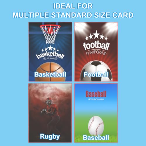 Soft Clear Card Cases Kaarthouders 9x6,5cm, 50Stuks Matte Trading Card Beschermers voor Standaard Verzamelbare Baseball Game, Trading Card, Rood 5