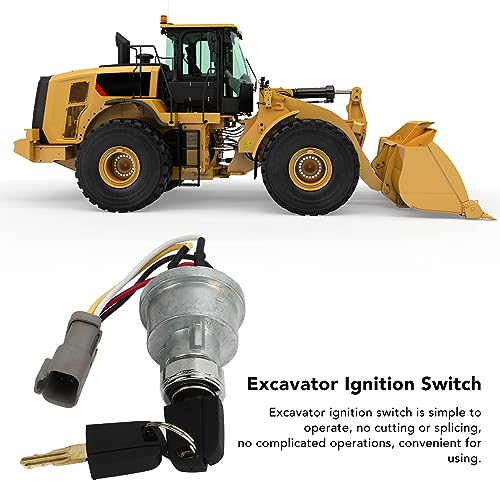 Motorontstekingsschakelaar, ontstekingslot met 2 toetsen, Schakelschakelaar 110-7887 Geschikt voor Caterpillar Modellen Wiel Type Charger 3