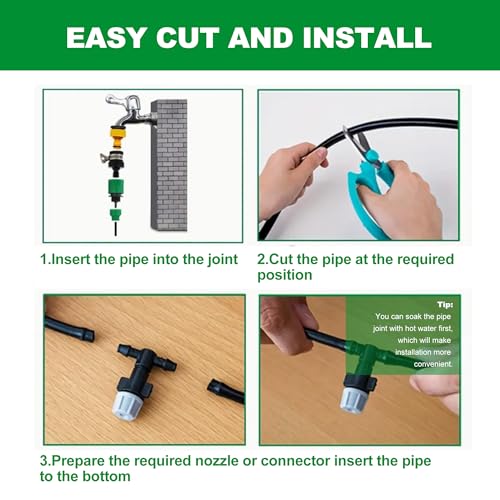 10 m Tuinslang, 8/11 mm, Tuindruppelslang, PVC besproeiingssysteem, Irrigatiesystemen voor Irrigatie Broeikas, Drip Pipes, Greenhouse 4