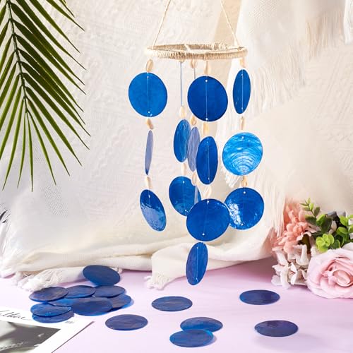 Natuurlijke Shell Charms Flat Ronde Seashell Hangers Natuurlijke Shell Coin Bedels voor sieraden maken DIY Craft Home Decor 3
