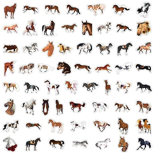 Paardensticker set, 50 stuks Paardensticker set, Waterdicht Vinyl voor auto, Motorfiets, Fiets, Skateboard, Snowboard, Bagage, Laptop, Koffer, Helm, Motorfiets, Motorfiets 3
