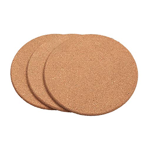 3 Pack Cork Ronde Hot Pot Pan Stand Pads Trivets Mats Keuken Eet- 16cmx1cm