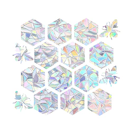 16Stuks Rainbow Sun Catcher Venster Flaps Anti botsing Venster Stickers Decals voor Vogels Glas Alert Prism Decals - Voorkom Vogels Strikes - Versier uw glazen deuren