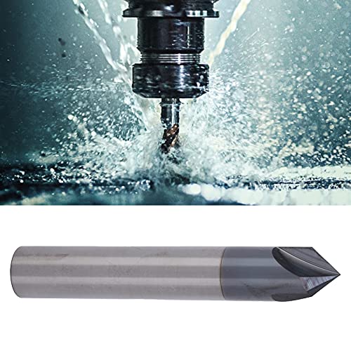 Chamfer Milling Cutter 3 Fluit 90°Tungsten Steel Milling Cutter bit CNC Polishing Carving Tool voor aluminium koper, Chamfer Mills (D8*90°*60L)