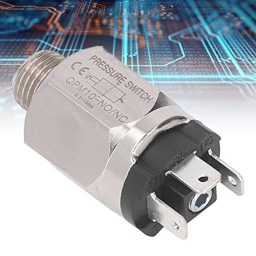 Pneumatische verstelbare Diafragm type drukschakelaar 1/2 inch Threaded roestvrij staal Rubber drukschakelaar Vervanging 0,1-1.0 Mpa voor pomp met isolatiehoes 5