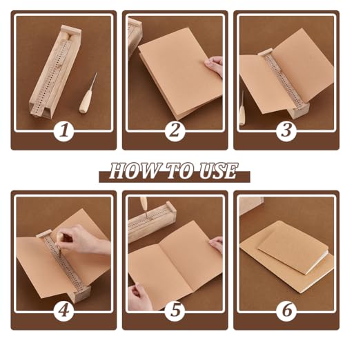 Signature Die Snijgereedschap voor Bindende Boekbinders, Die Cradle met Houten Piercing, Gebruiksaanwijzing (Engelse taal niet gegarandeerd), Boek Binder, Gereedschapsset voor 3