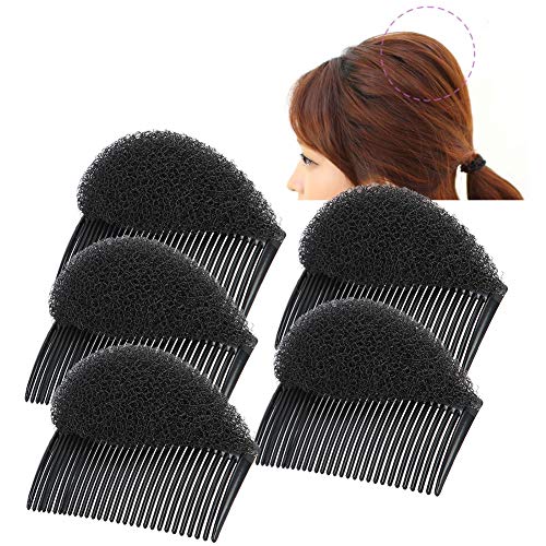 Haar pluizig pad5 stukken haar franje volume ponsen insert gereedschappen, haar vullen kam clip spons bun haar pad accessoires voor vrouwen meisjes diy kapsel