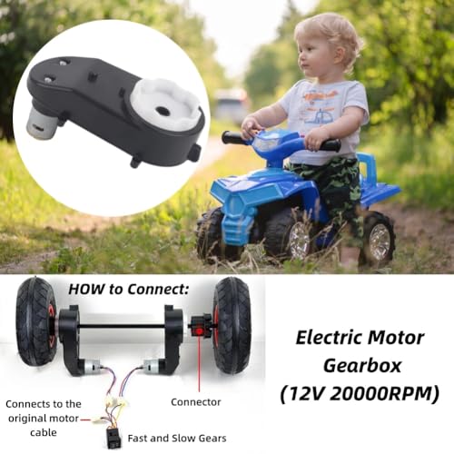 RS390 6V/12V Elektrische Motor Gearbox voor Kids autospeelgoed 1200-20.000 rpm (12V 20.000 rpm) 3