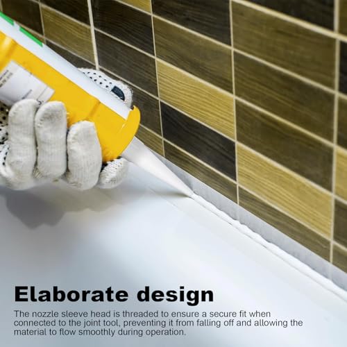 Cartridpunten, 30 stuks siliconen punten, PP siliconen punten, witte cartridgetip, met spatel, voor ligm, afdichtmiddelen of cartridgepistolen 3