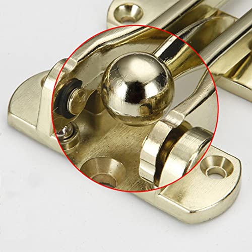 Deurhanger slot voor deur, zware zinklegering deur slot met Swing Rod deur ketting beveiliging voor deur en Home Hotel Office Deuren en Windows Beveiliging - Black 1PCS 5