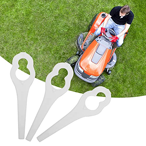 50 stuks grastrimmers, kunststof reservebladen, grasmaaierdelen voor Bosch ALM 28 30 (wit) 5