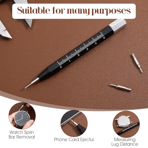 Horloge Pin Removal Tool, Professionele Roestvrij stalen Spring Bar Tool Multifunctionele Band Link Removal Kit voor Watch Band Link aanpassing vervanging 3