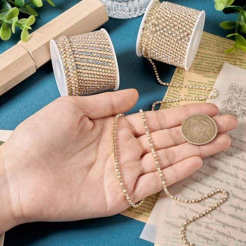 10M Rhinestone ketting voor het knutselen met imitatie parel voor sieraden maken vrouwen armband DIY Supplies 4