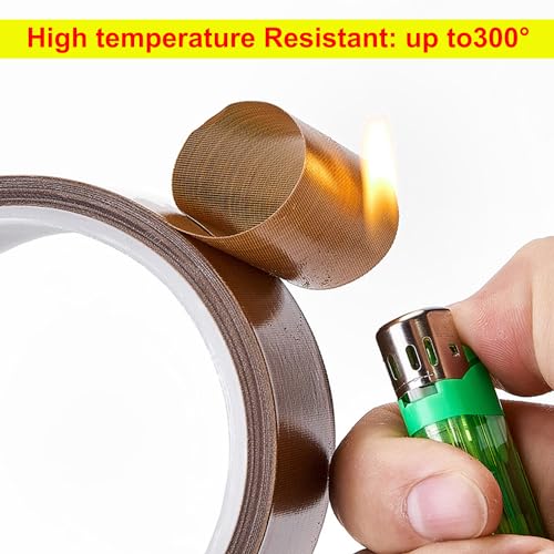 1 Roll Hoge Temperatuur Kleefband, 180mm x 10m Heat Resistant Teflon Tape, voor Vacuum Apparaat, Hand Afdichting, Pols Afdichting 5